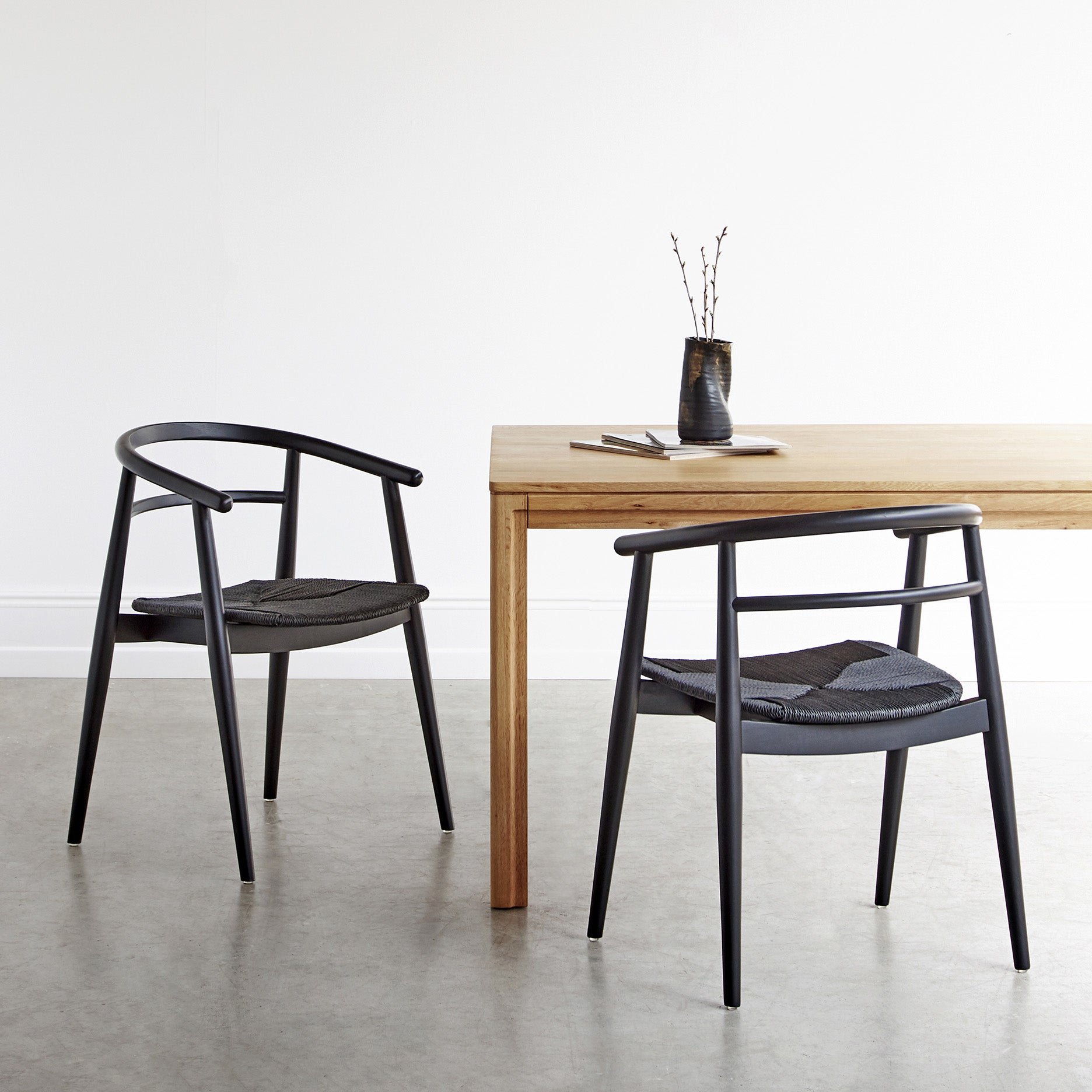 Søndervig spisebordsstol - Sort